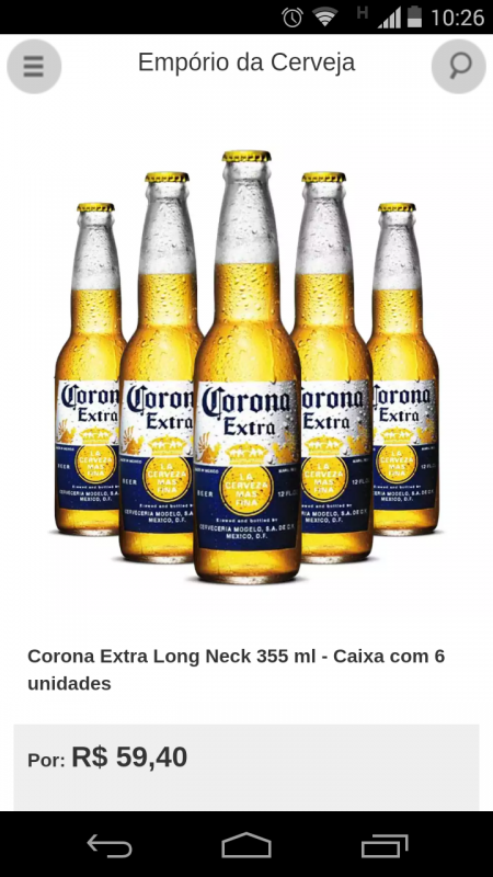 Pack Cerveja Corona Extra Long Neck com 6 unidades - 330ml