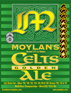 Moylan&#039;s Celts Golden Ale