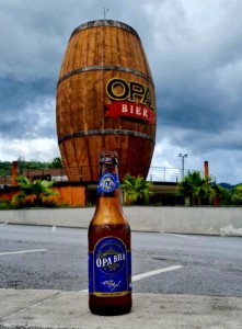 Opa bier Rótulo Azul