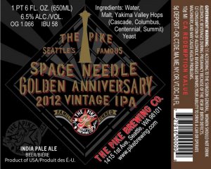 Pike Space Needle Golden Anniversary IPA